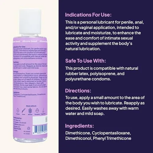 Hello Cake Silicone Lube, 3 oz view 2